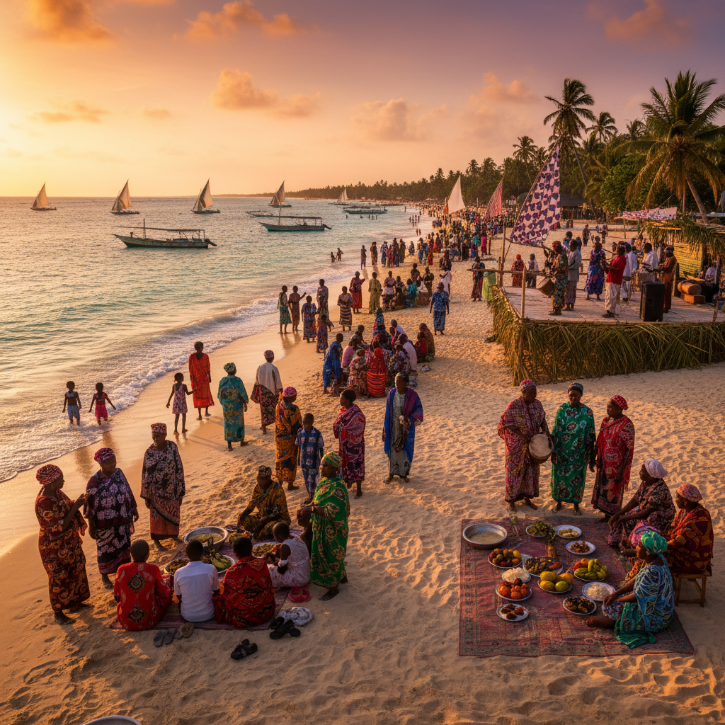 Zanzibar Central/South join, community event, gathering, horizontal photo