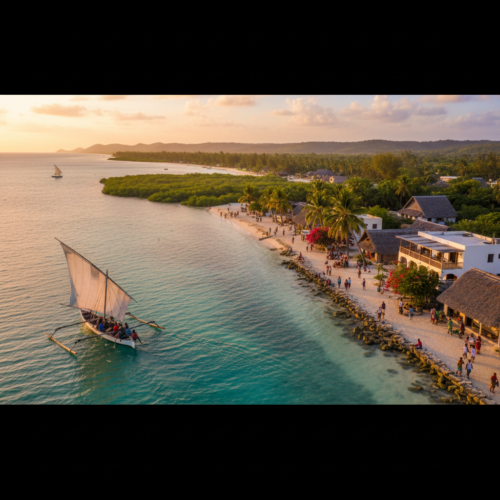 Zanzibar Central/South overview, local life, horizontal photo