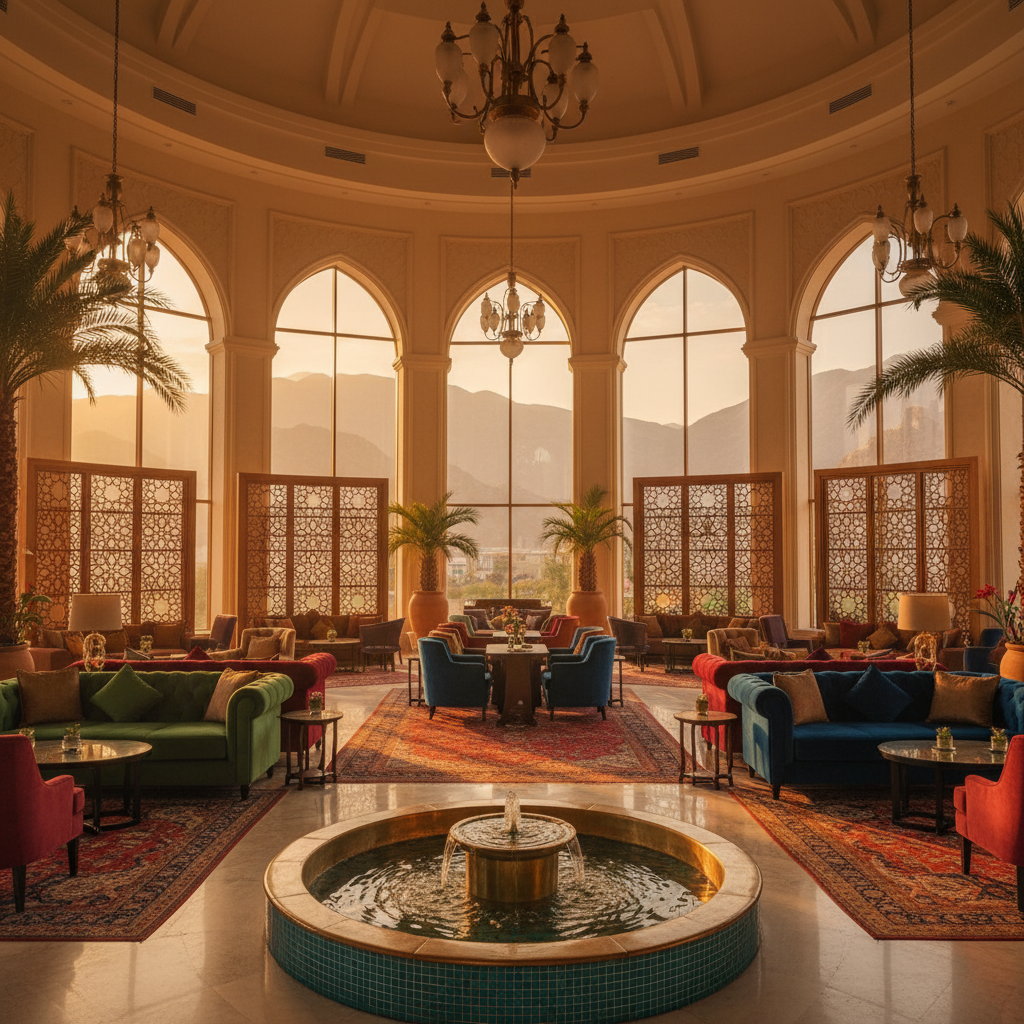 hotel interior in Afghanistan