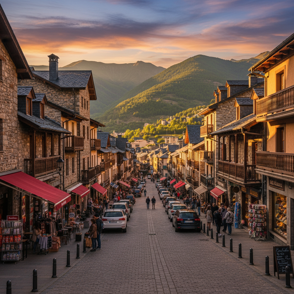 Andorra local economy business street horizontal