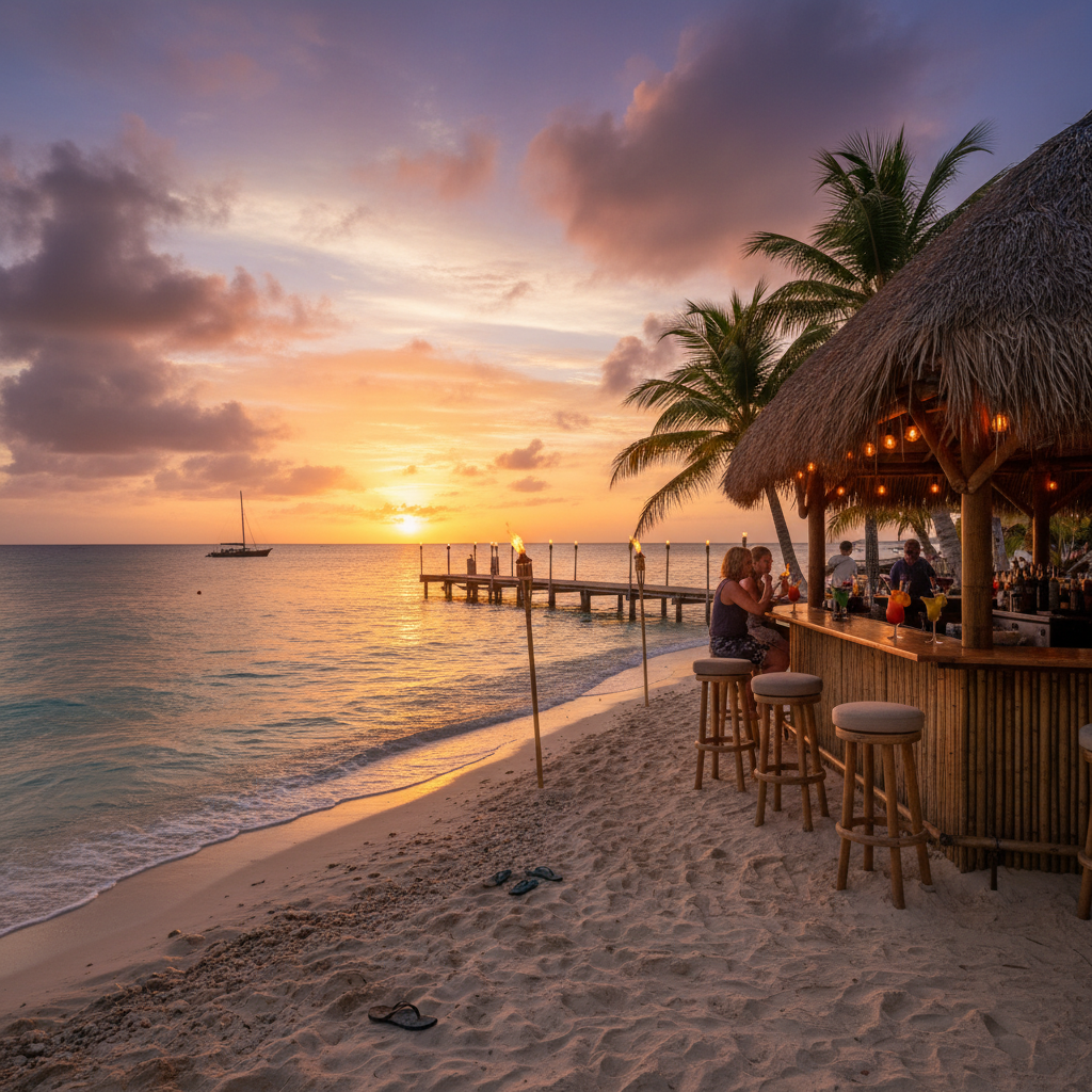Antigua and Barbuda beach bar date venue