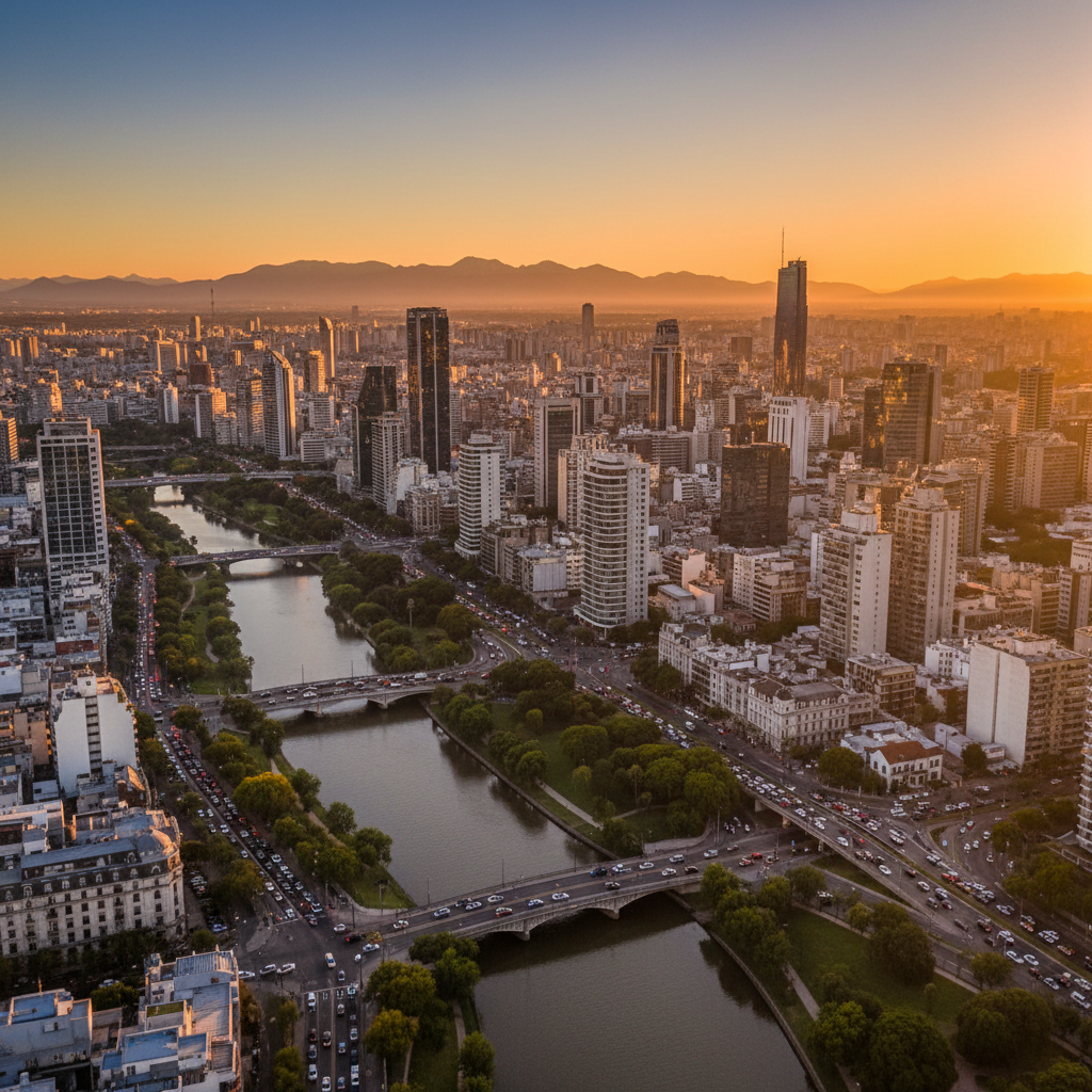 Argentina cityscape overview horizontal