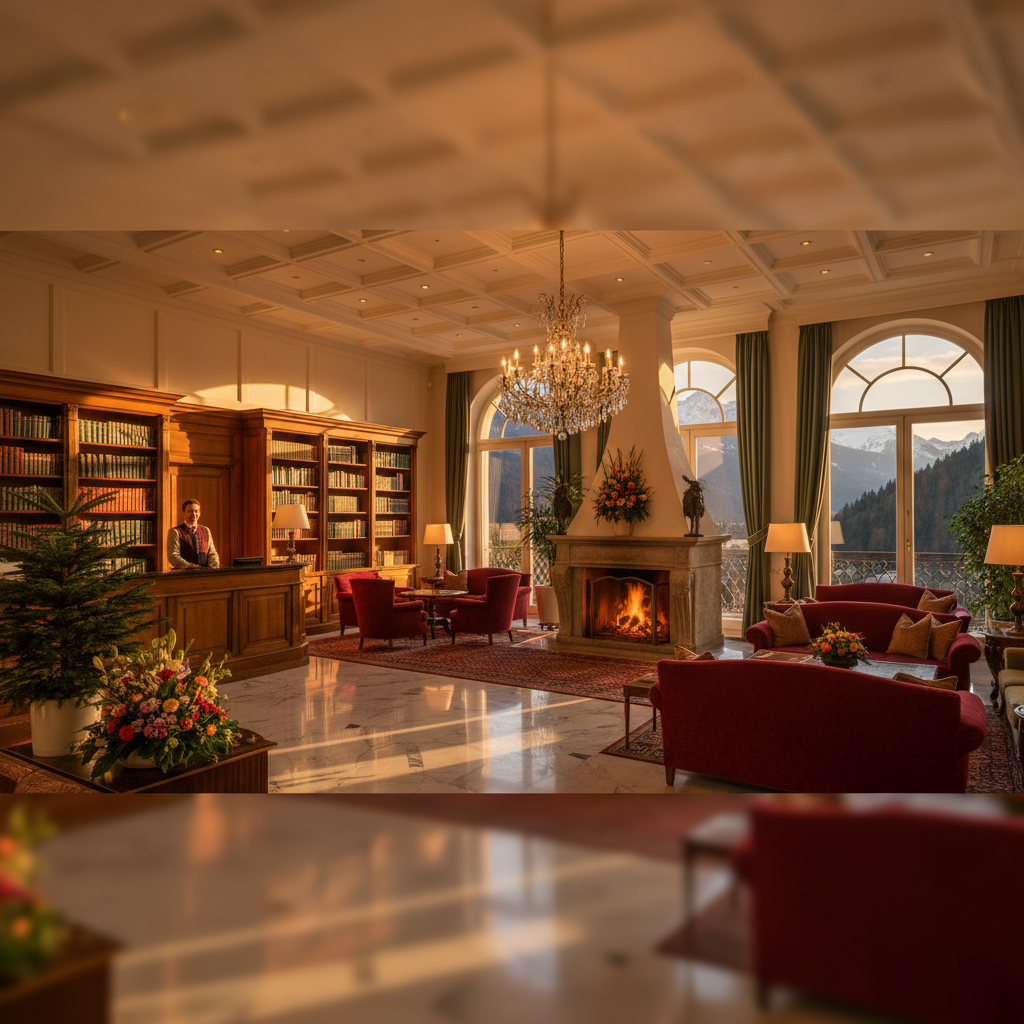 Austria modern hotel interior horizontal