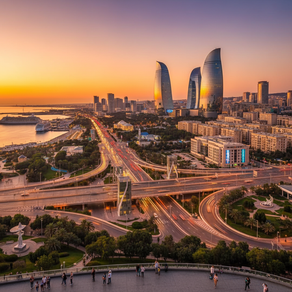 Azerbaijani entrepreneurs working with laptops