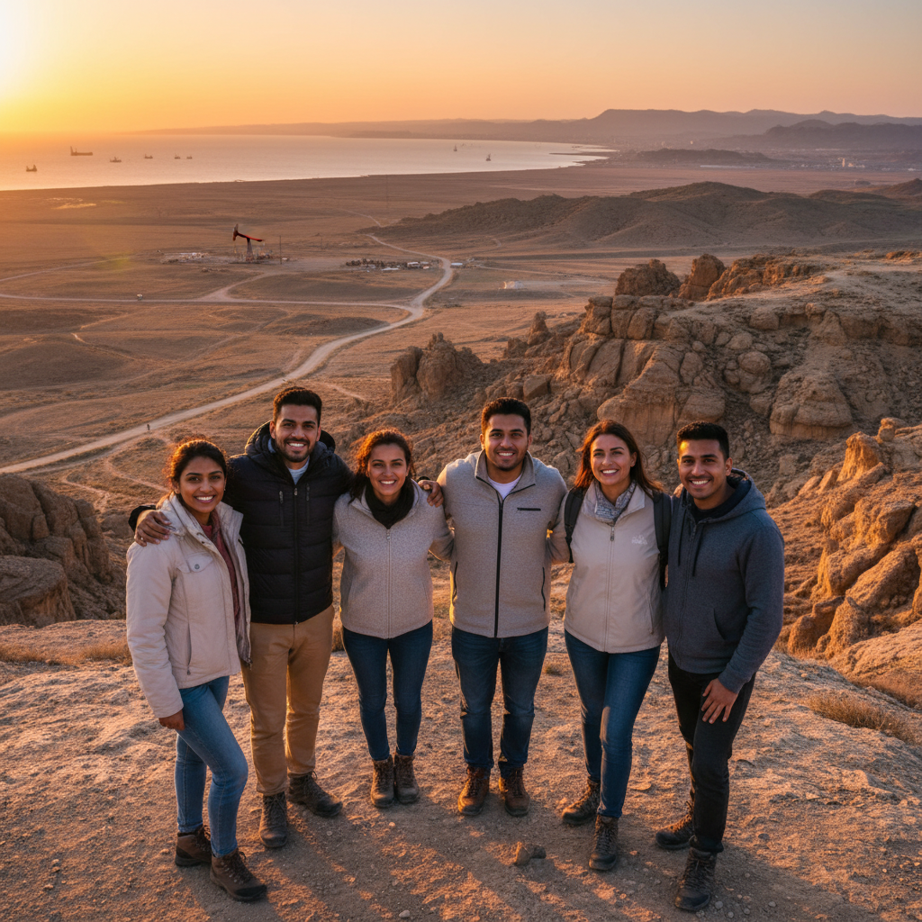 Group of friends smiling and connecting