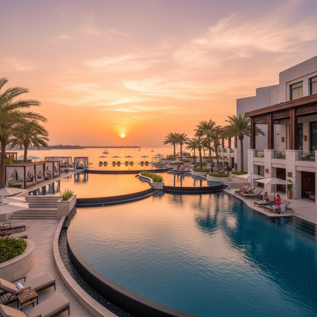 luxury hotel lobby in Manama, Bahrain