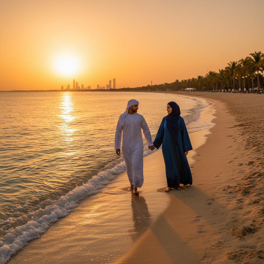 romantic dinner setting at a Bahraini restaurant