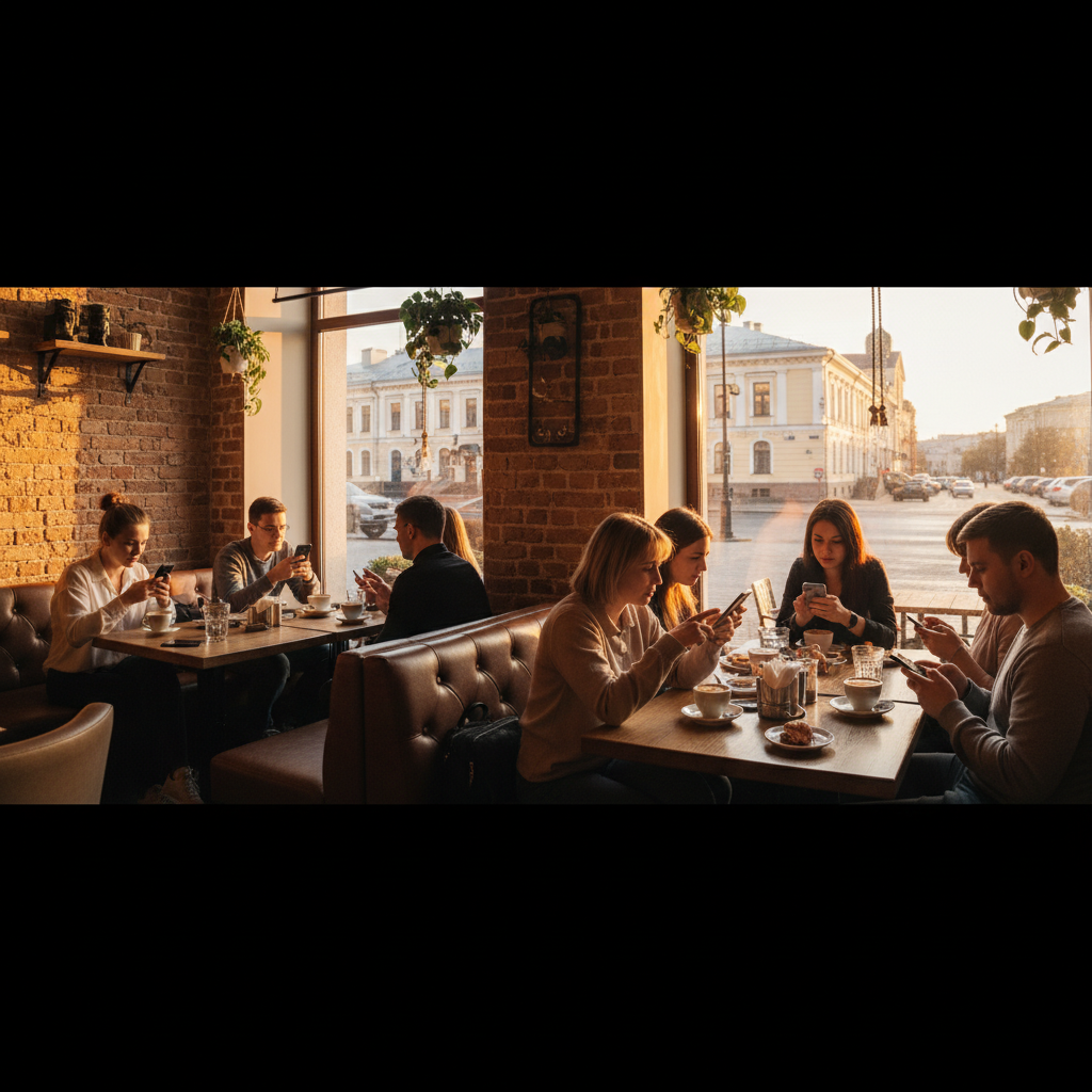 Minsk Belarus Independence Avenue Soviet neoclassical architecture golden hour