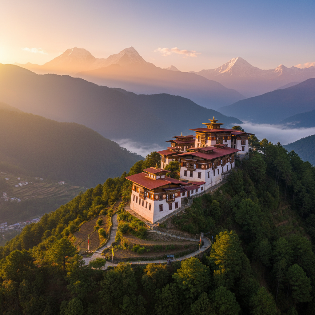 Bhutan hotel interior modern horizontal