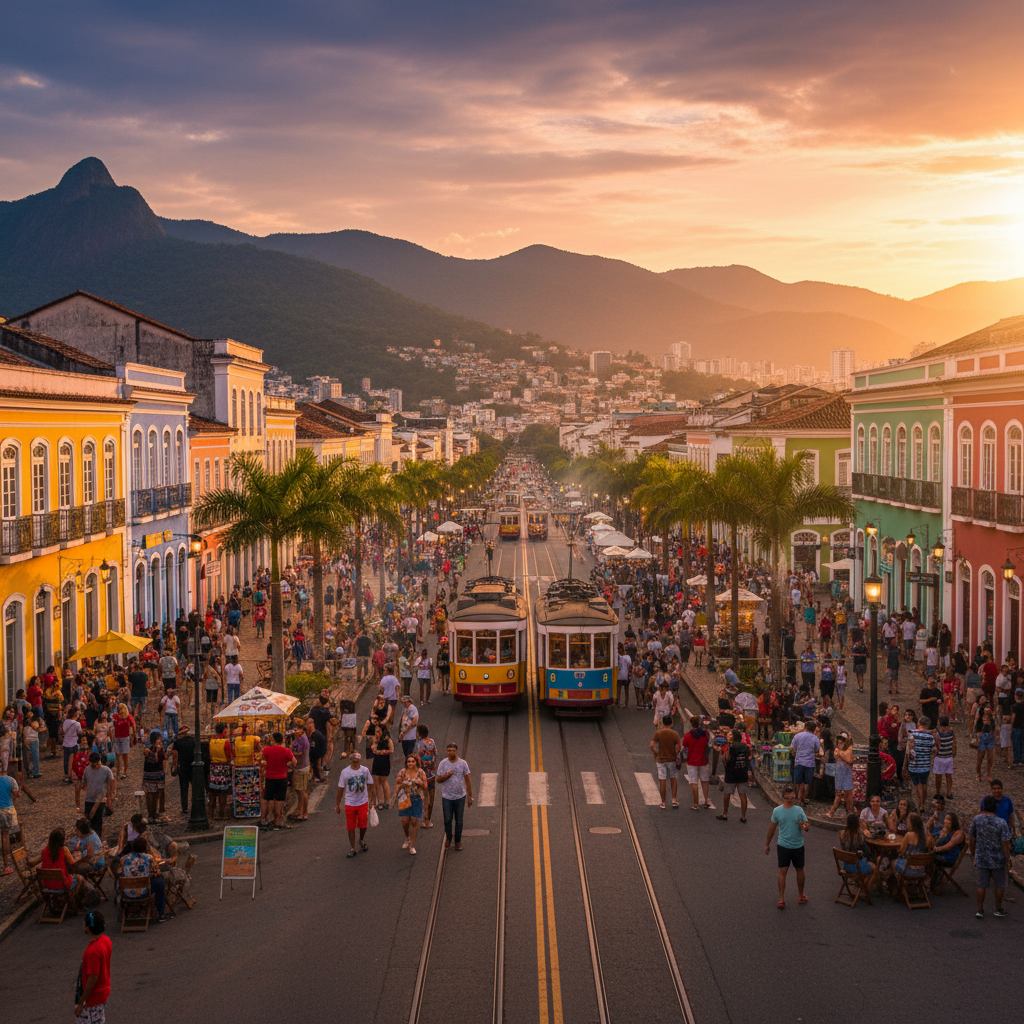 Brazil cityscape overview horizontal