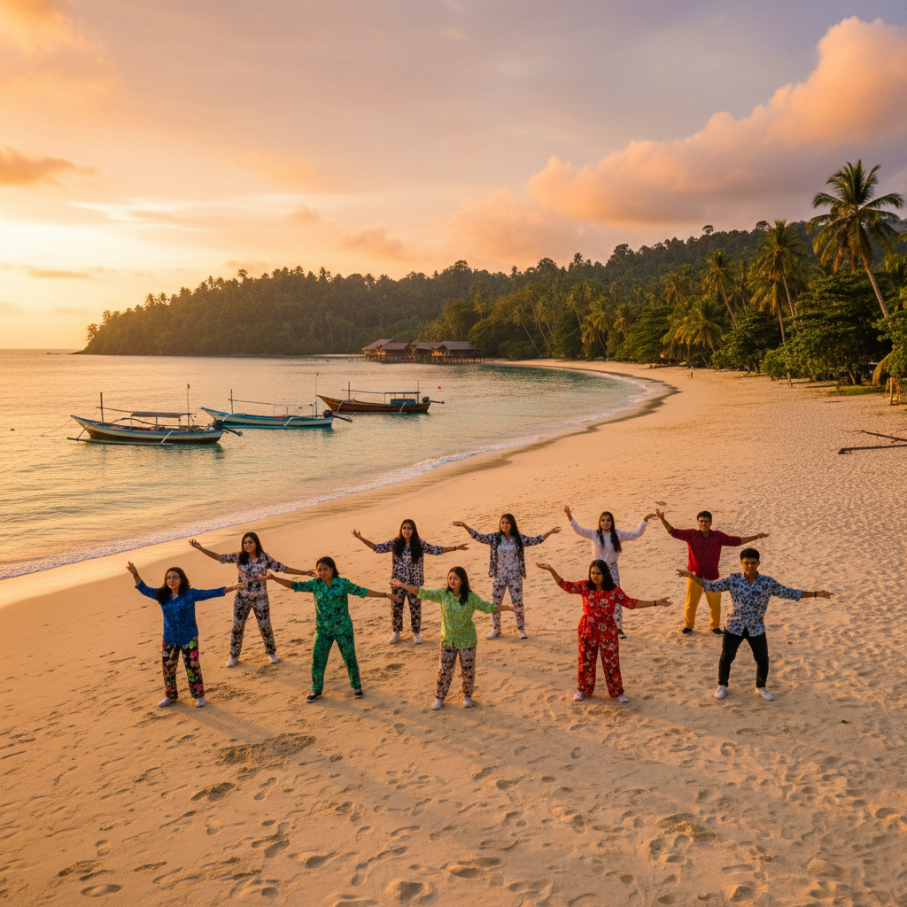 Brunei youth participating in viral dance challenge horizontal