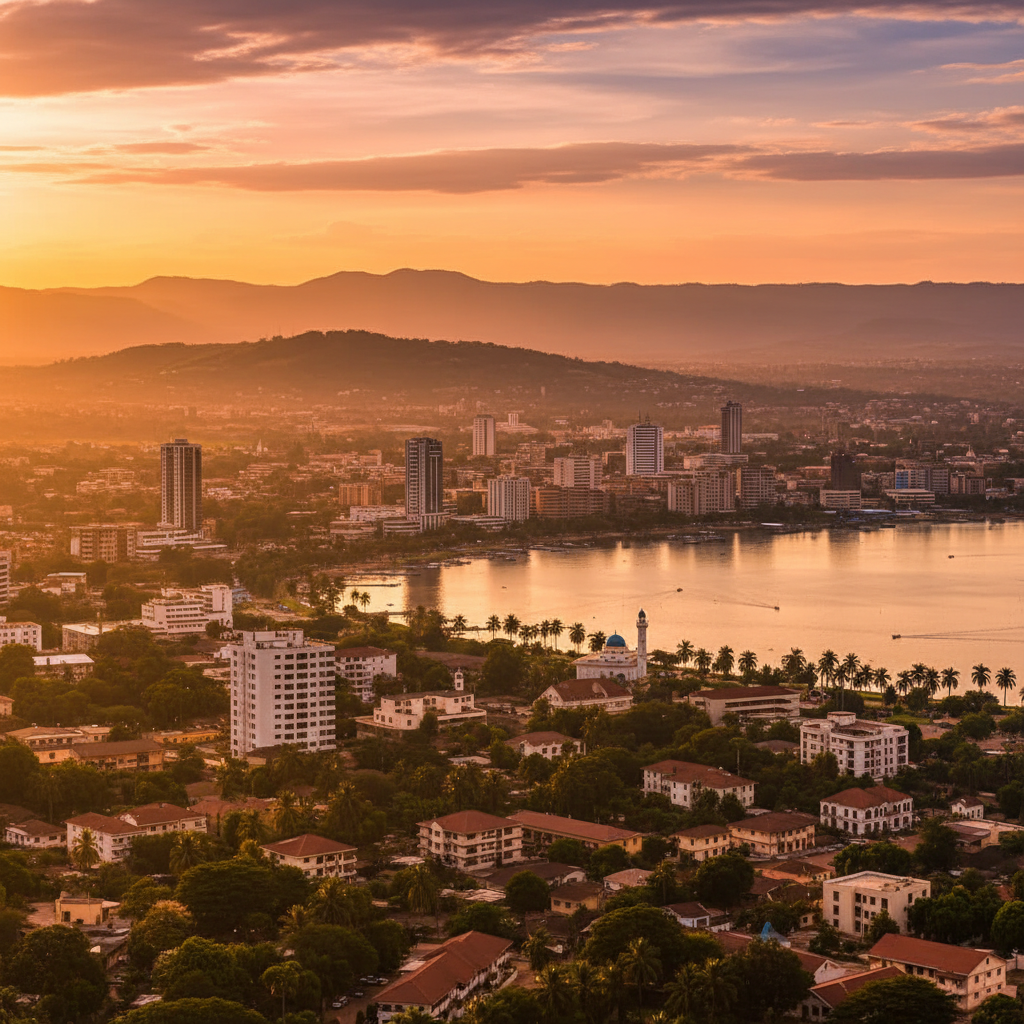 Bujumbura cityscape vibrant horizontal