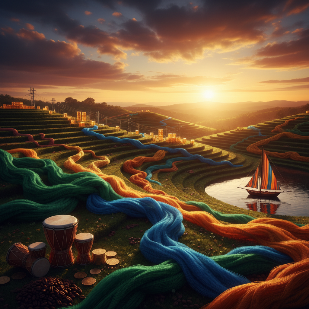 Burundi economy abstract horizontal