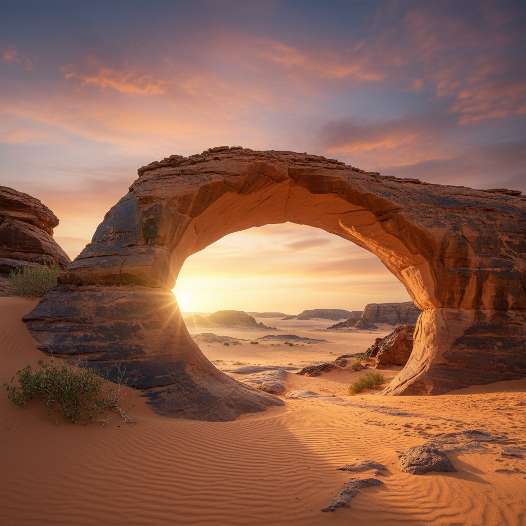 Ennedi Plateau arch Sahara Chad desert UNESCO