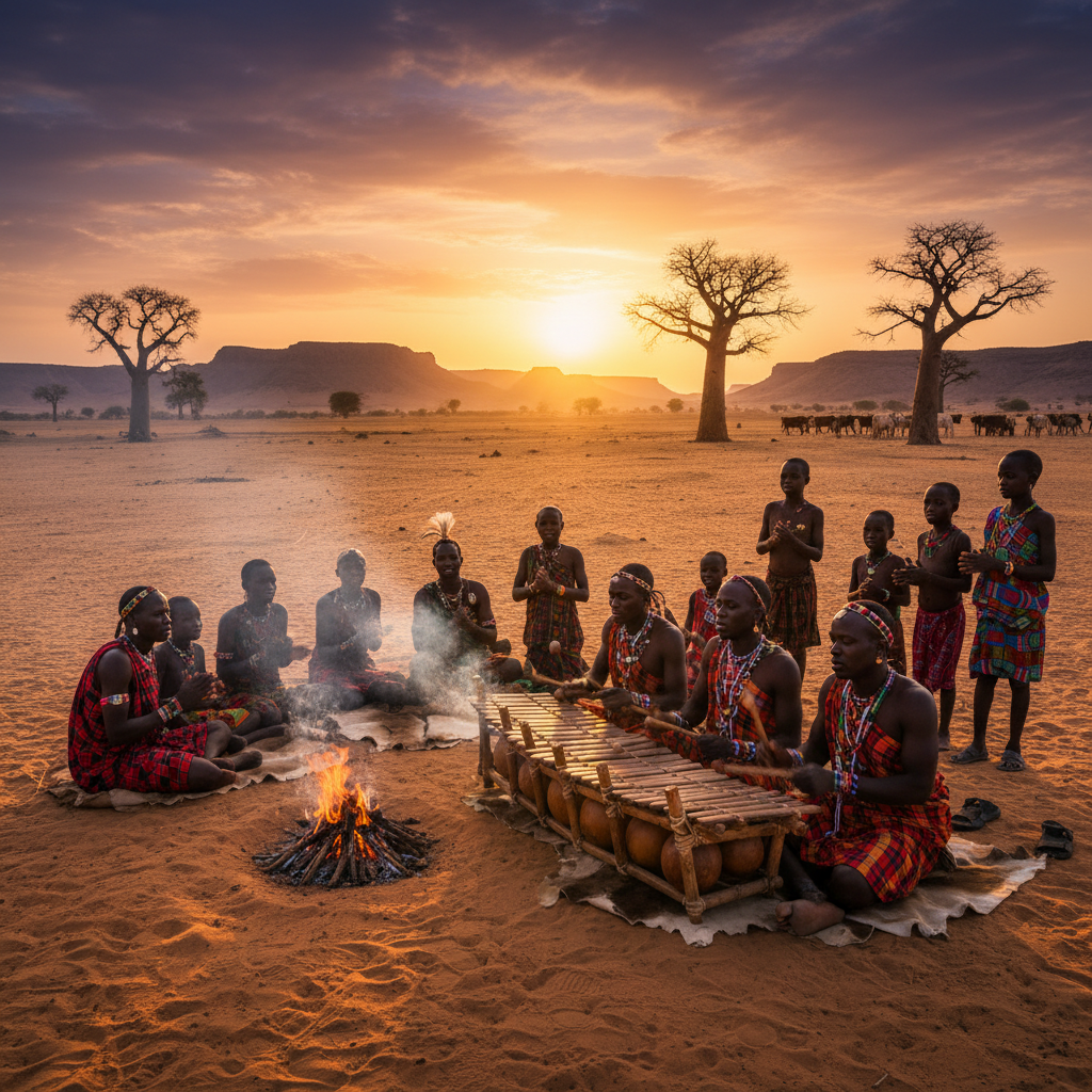 Chad traditional music balafon Sara people cultural