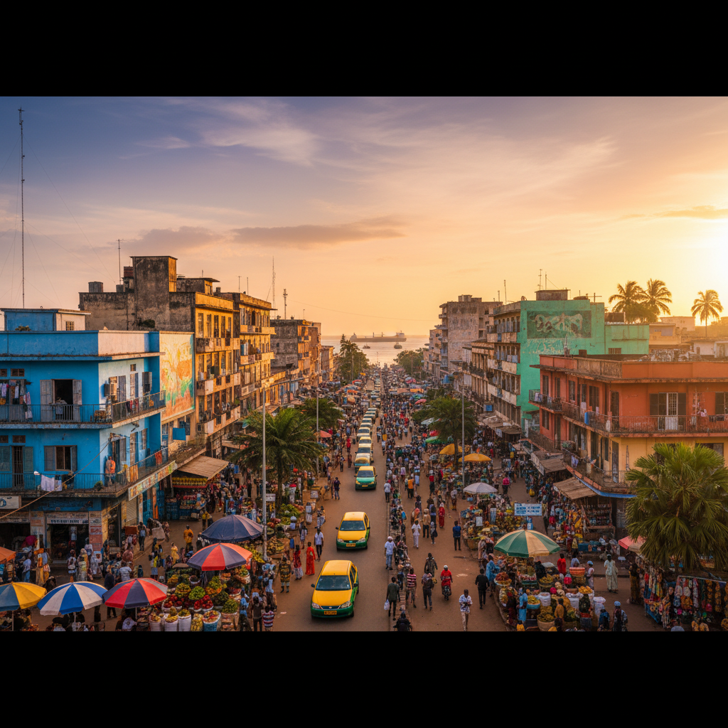 vibrant market scene in Buea Cameroon horizontal