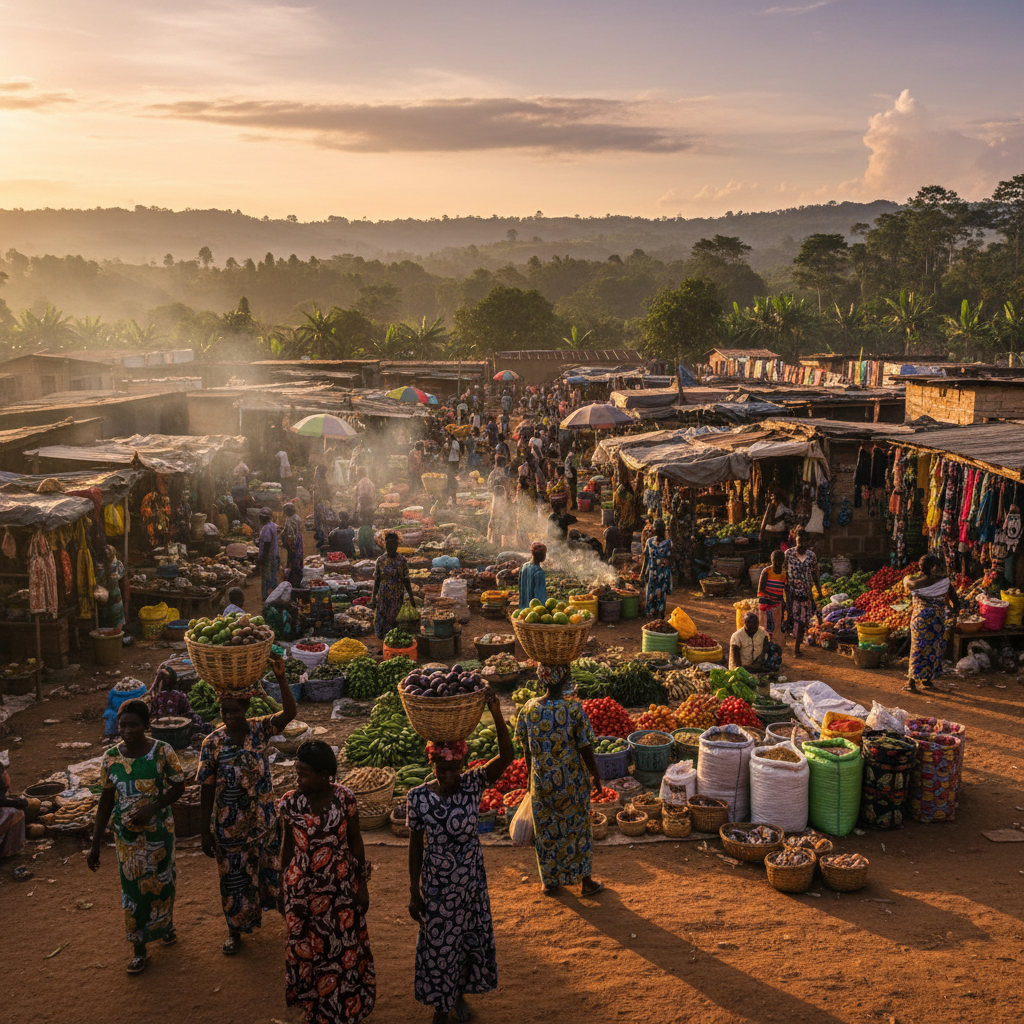 shopping mall activity in Douala Cameroon horizontal
