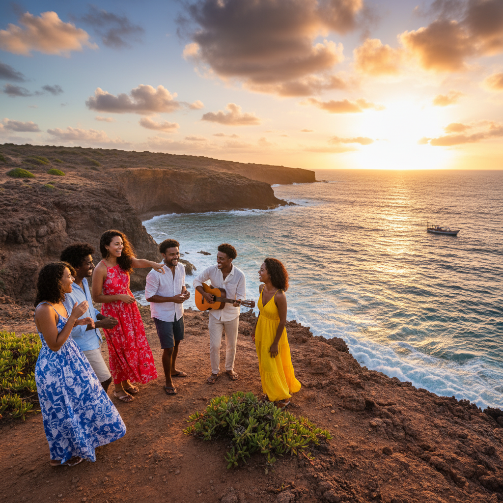 Cape Verde young adults interacting