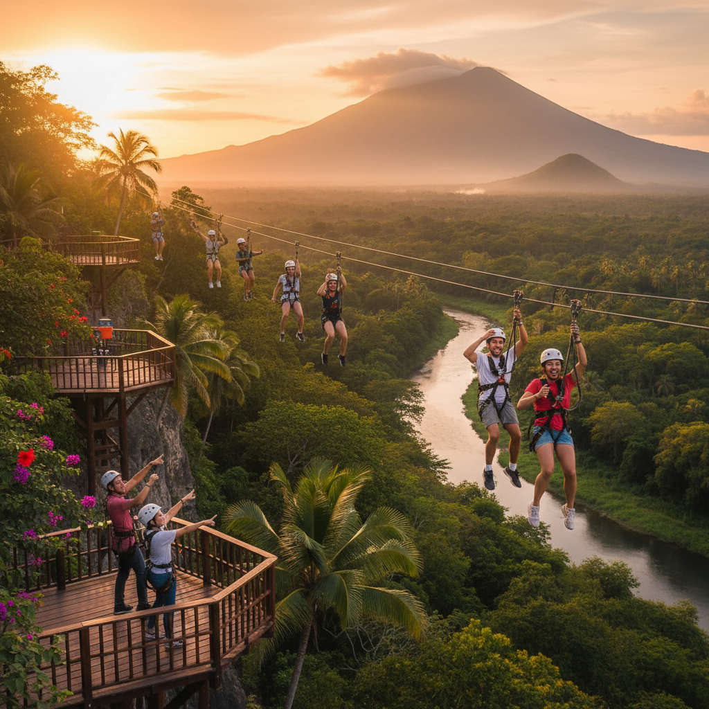 El Salvador diverse people social gathering Pacific coast