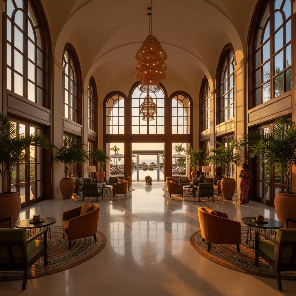 hotel interior in Equatorial Guinea horizontal