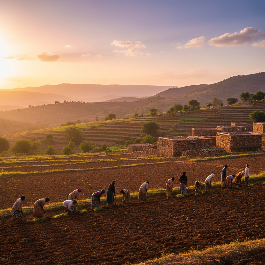 Young Eritrean professional smartphone Asmara Italian cafe terrace