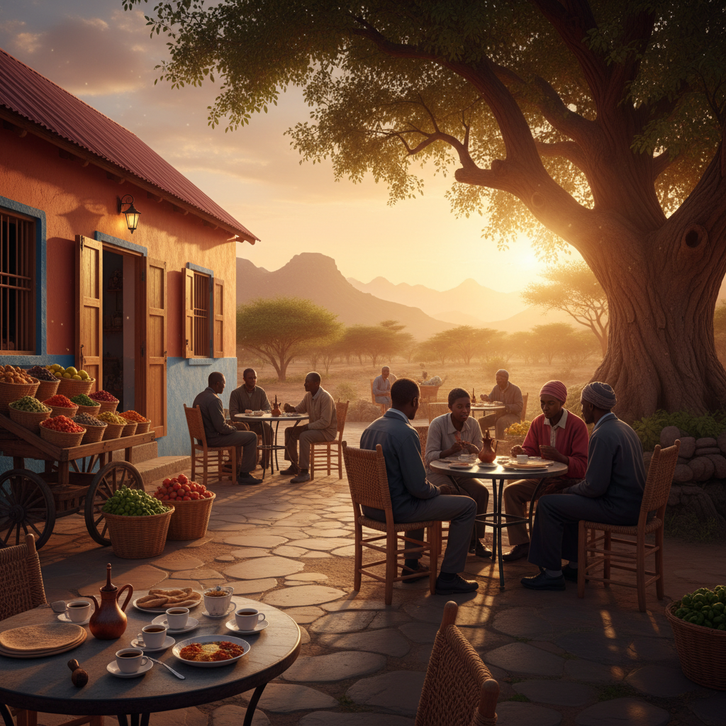 Eritrea cafe scene horizontal