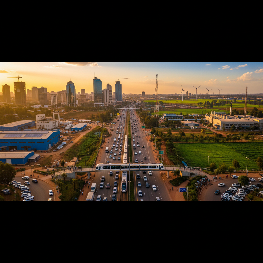 Ethiopia modern business economy horizontal