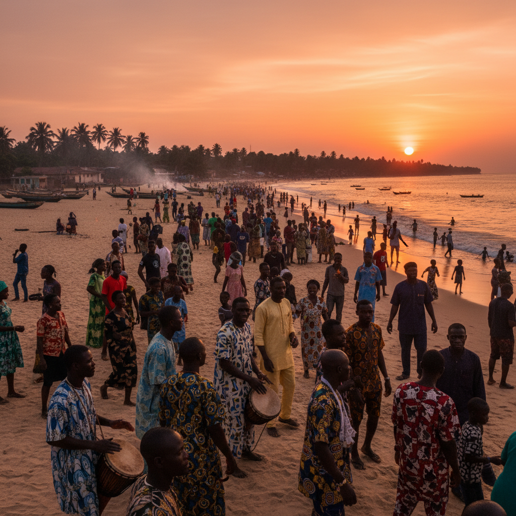 Ivory Coast diverse people social gathering connection
