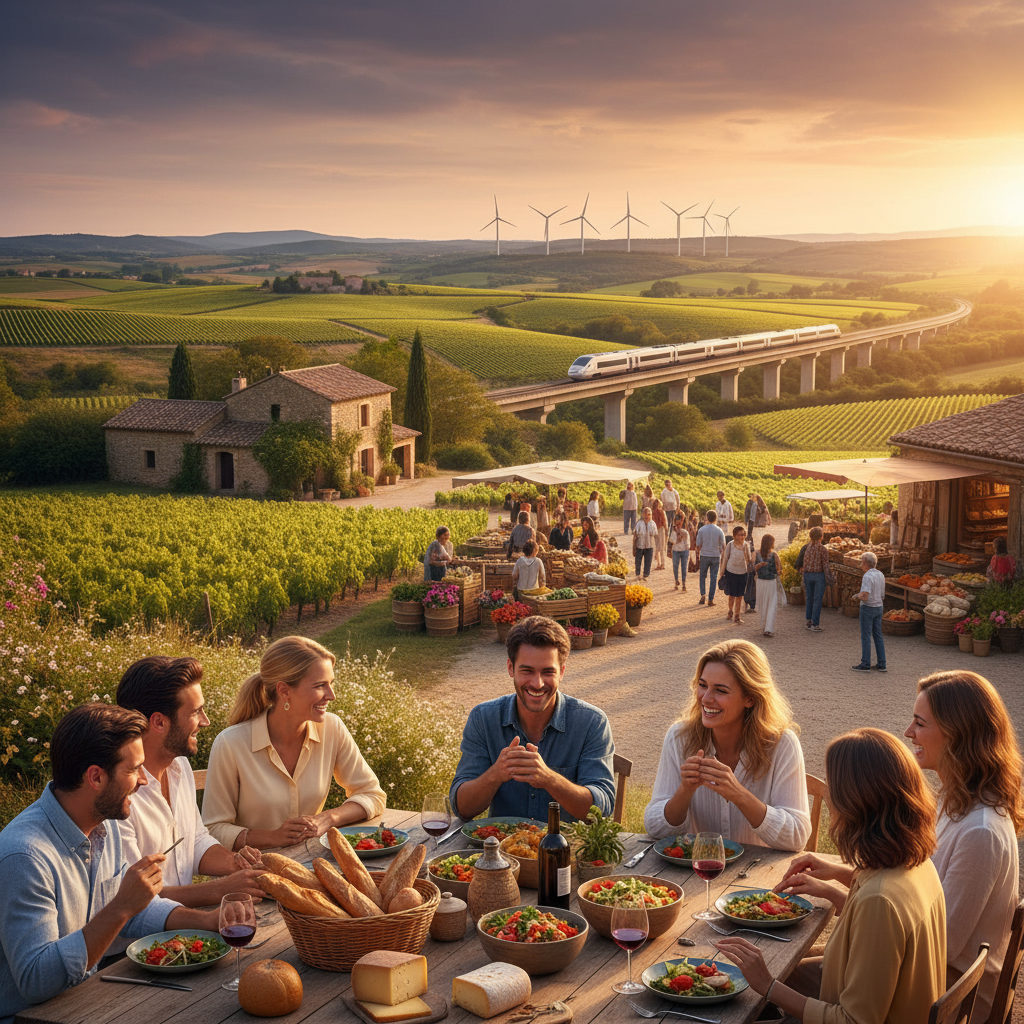 Young adults using smartphones in France, economy context, horizontal