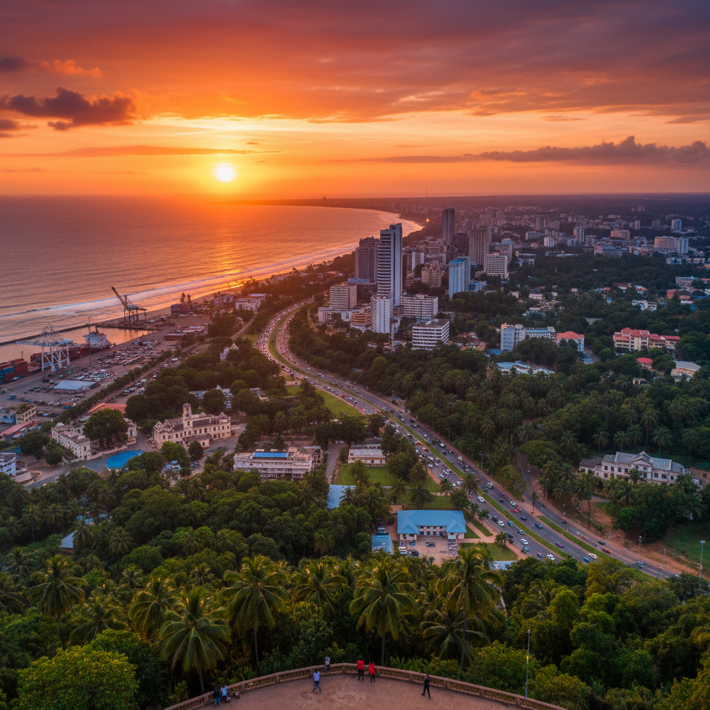 overview of Libreville, Gabon