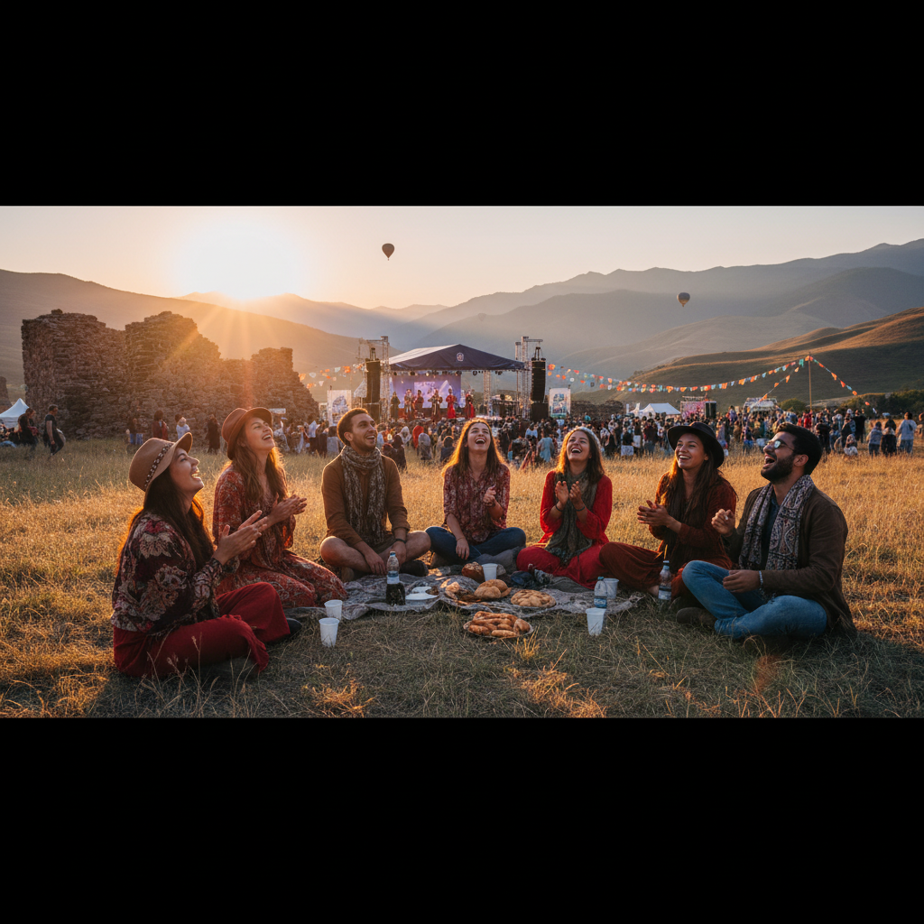 group of diverse young people joining hands Georgia horizontal