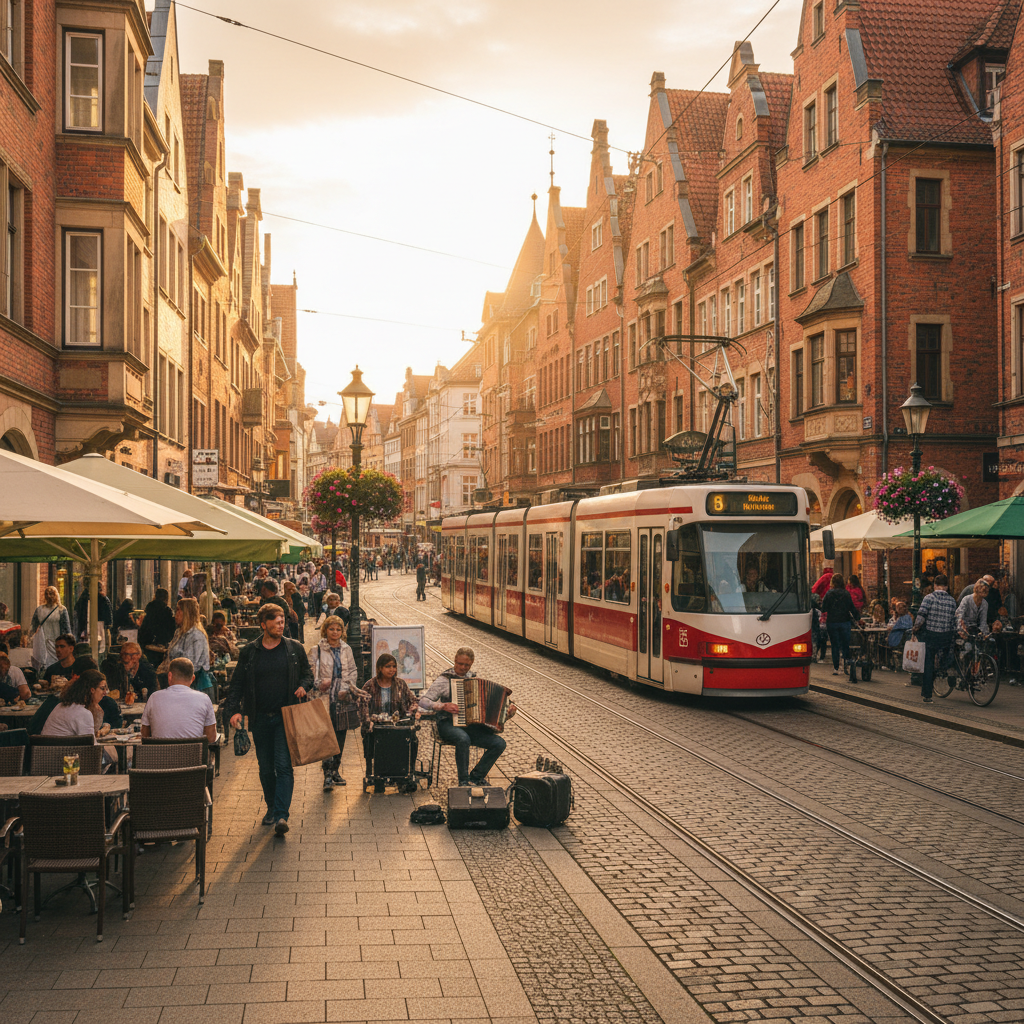 Iconic German landmarks like Brandenburg Gate or Cologne Cathedral, horizontal