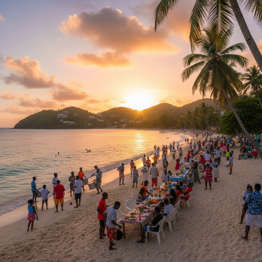 Grenada join community event people