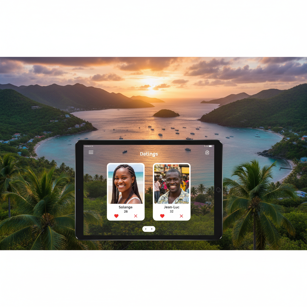 Haiti online dating app interface horizontal