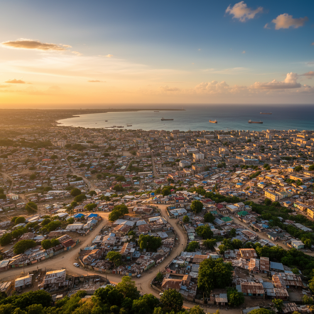 Haiti cityscape overview horizontal