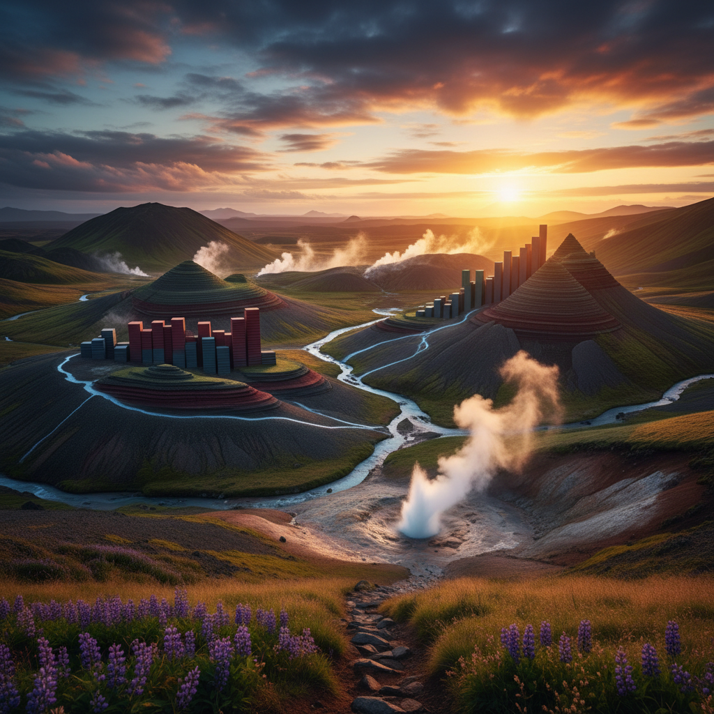 Icelandic economy graph or data visualization