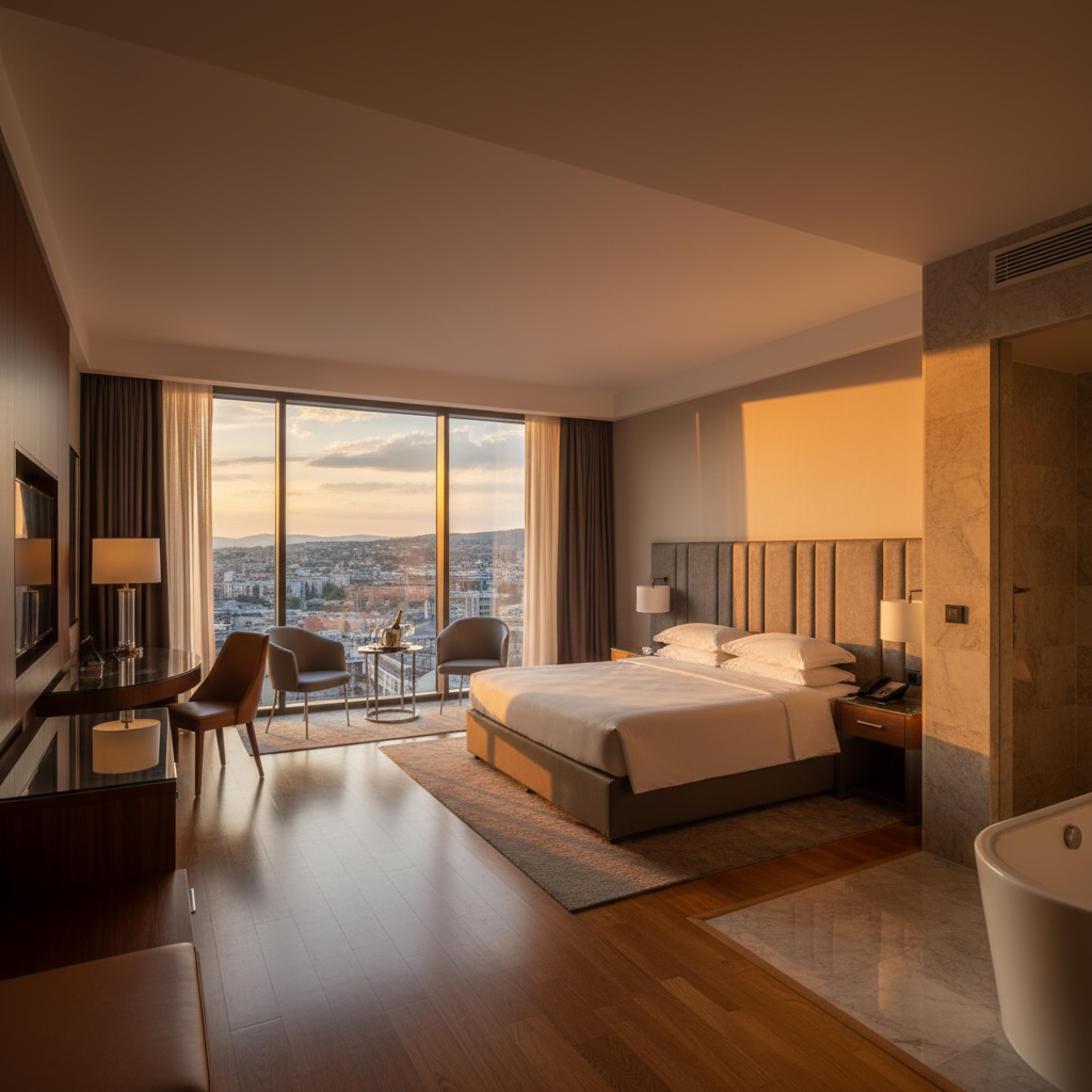 Swiss Diamond Hotel Pristina luxury modern hotel room