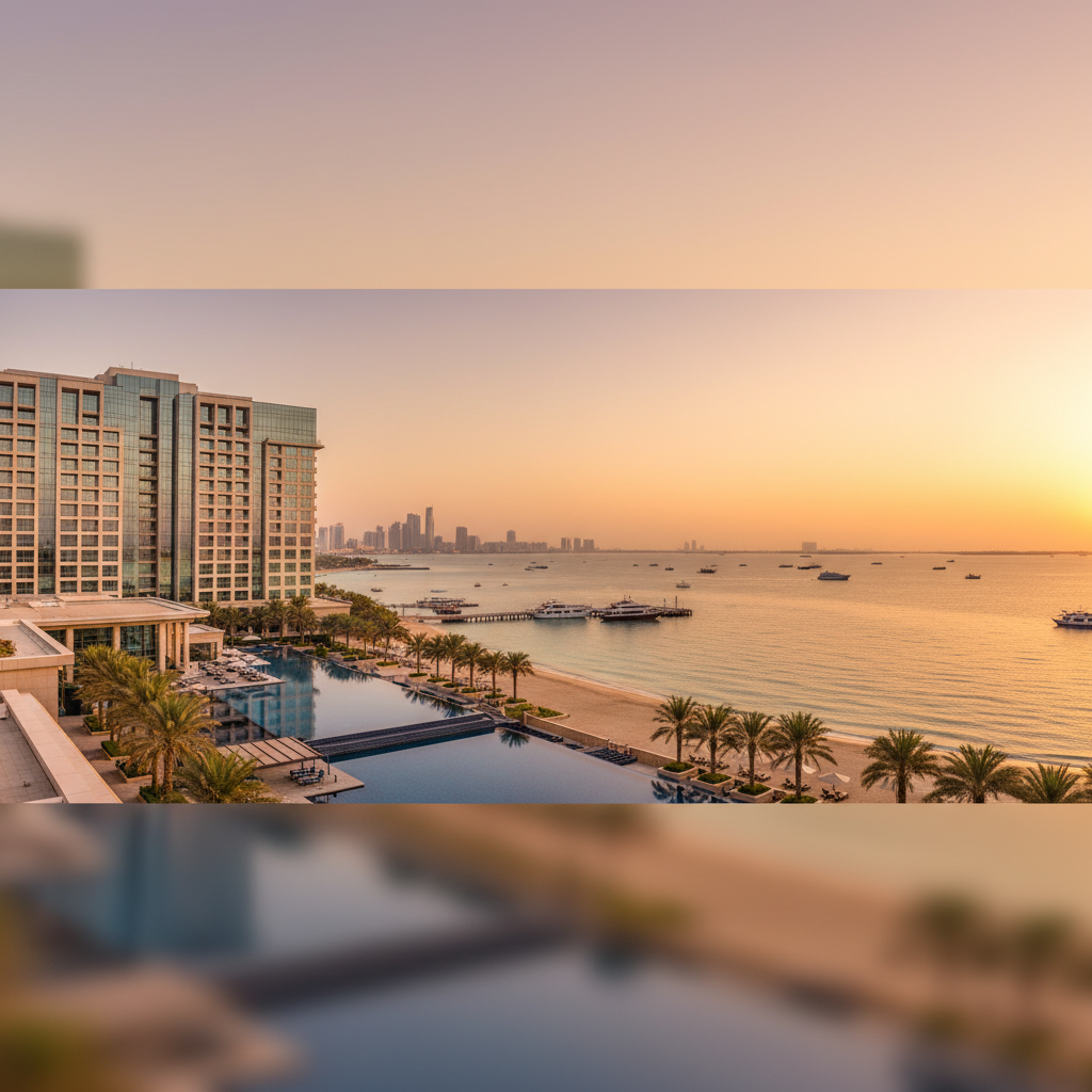 Four Seasons Kuwait luxury hotel Gulf view panoramic