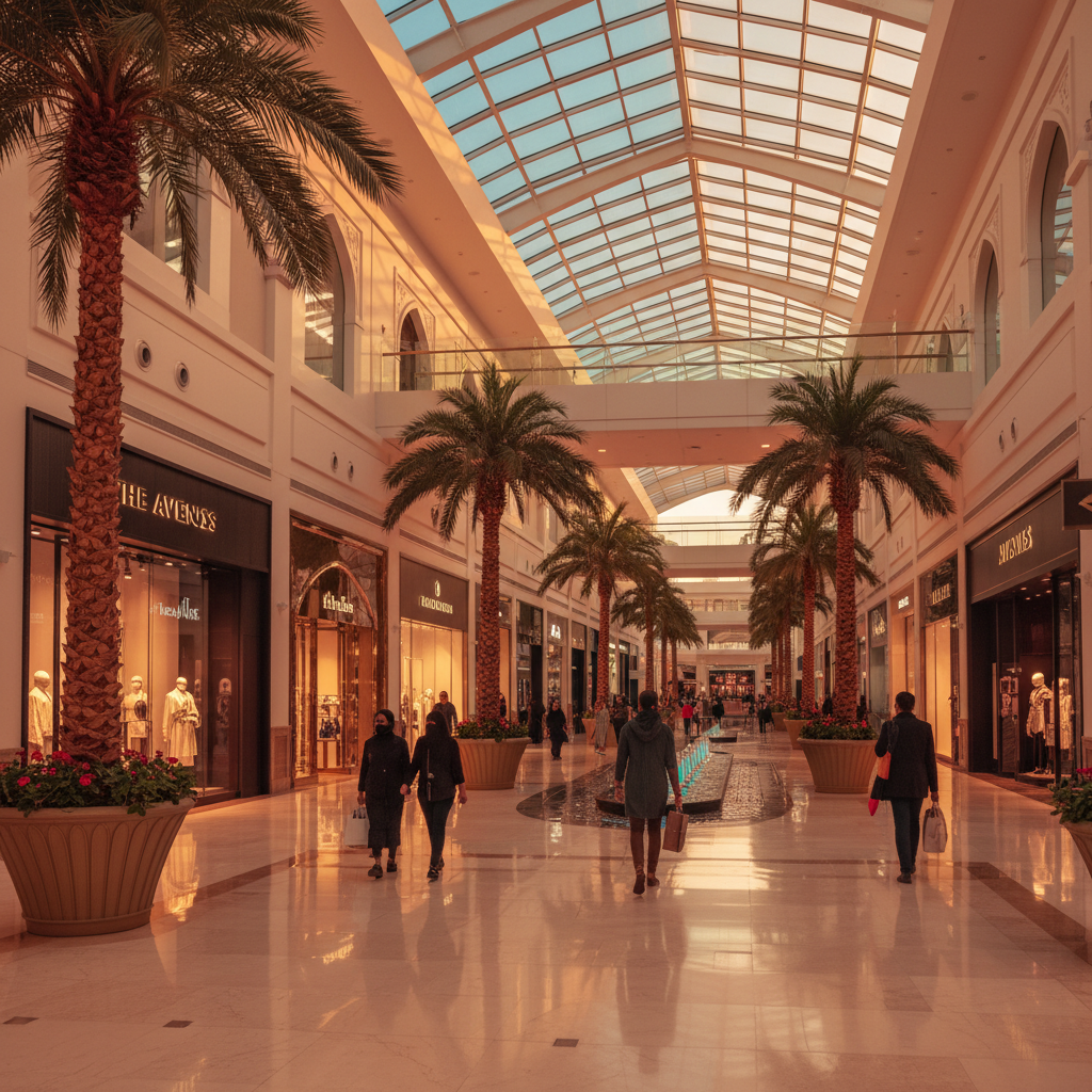 The Avenues Kuwait mall luxury shopping interior