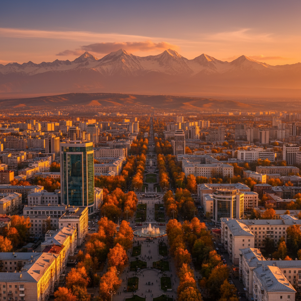Bishkek cityscape horizontal