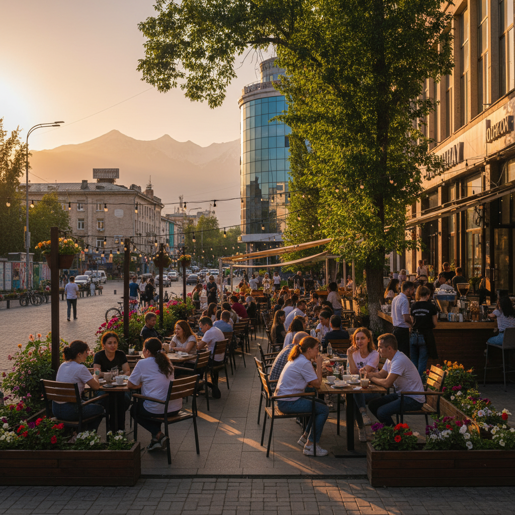 Cafe culture Bishkek horizontal