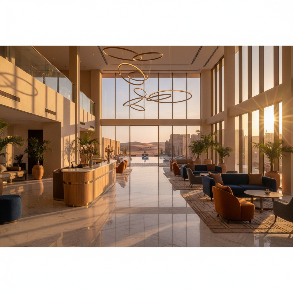 Libya modern hotel interior horizontal