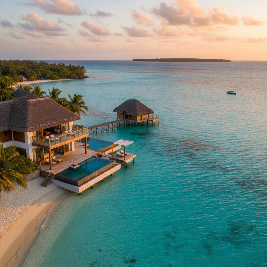 Nosy Be luxury beach resort villa turquoise water