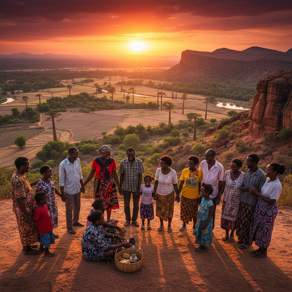 Madagascar diverse people gathering friendship connection
