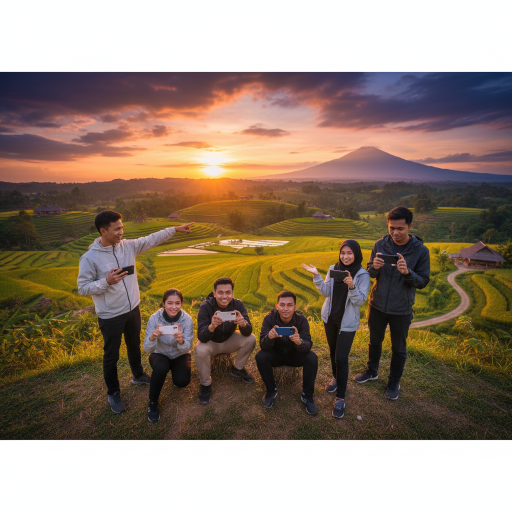 Young Malaysians using smartphones trending horizontal