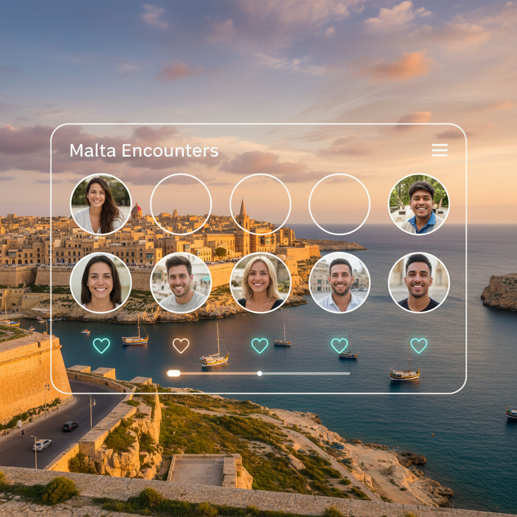 Malta online dating app interface horizontal
