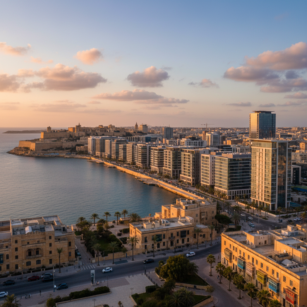 Malta economy business buildings horizontal