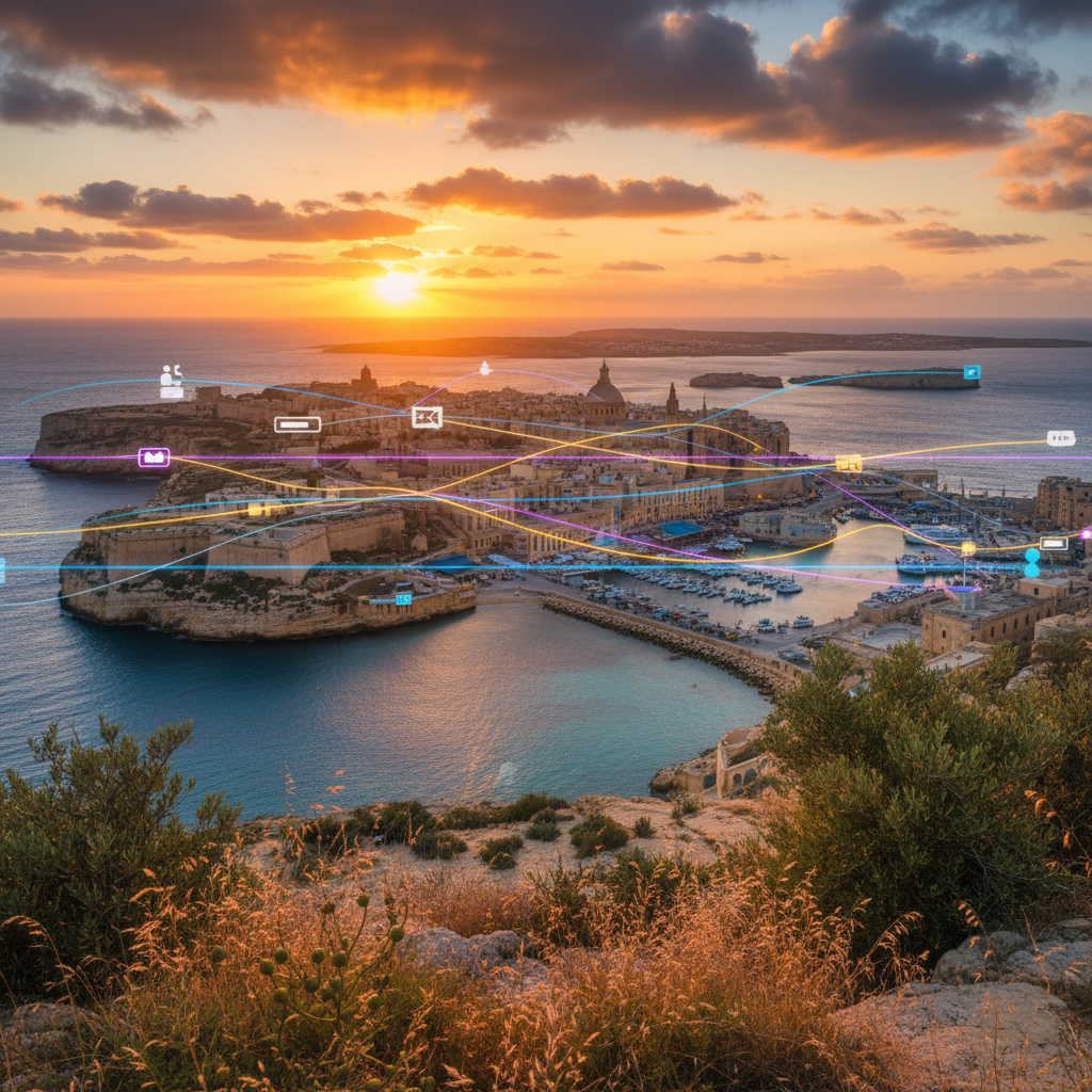 Malta social media trends connecting horizontal