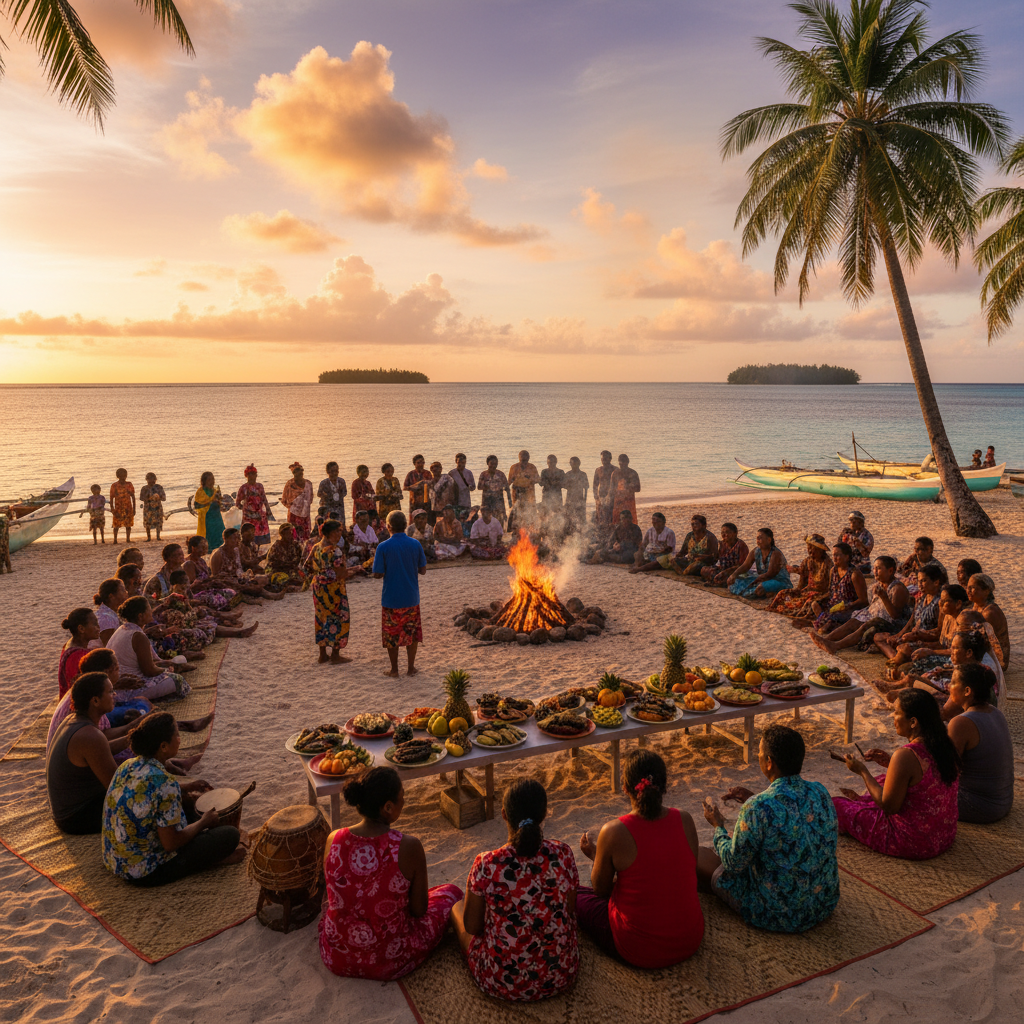 Marshall Islands community gathering participation