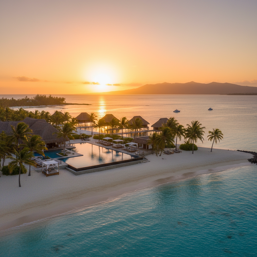 LUX Le Morne Mauritius luxury resort pool ocean view